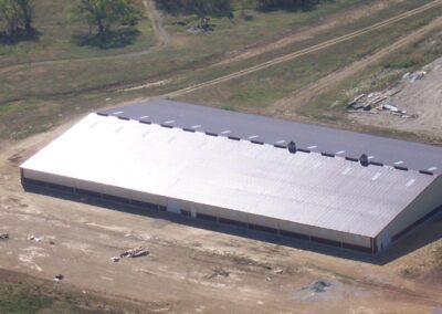 Large Metal Riding Arena Overhead View