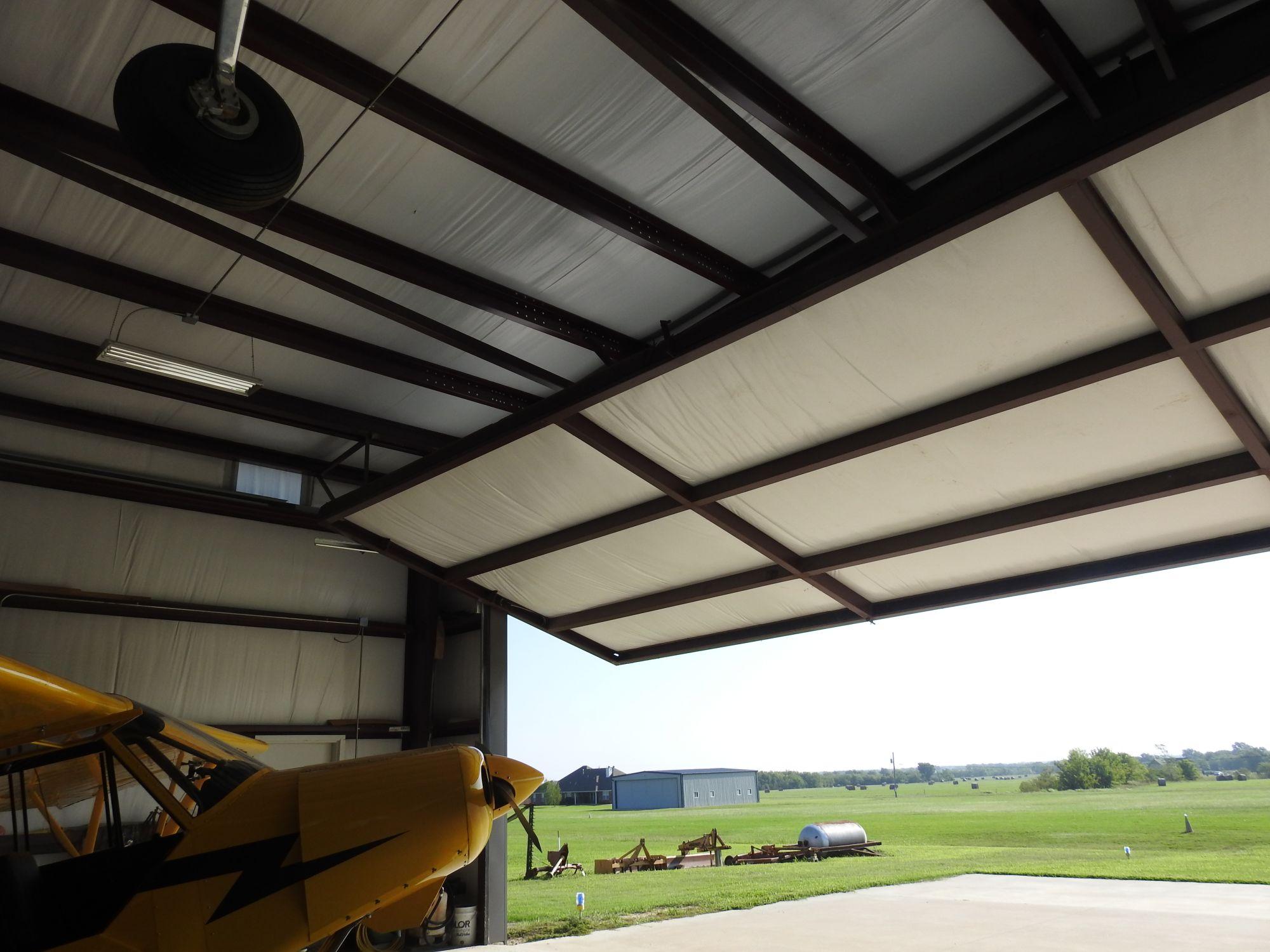 airplane hangar interior