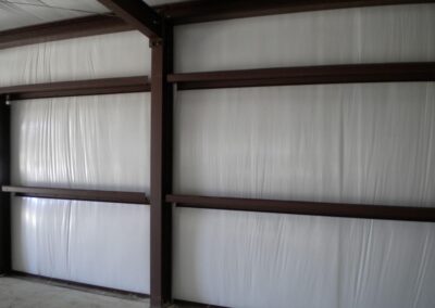 Metal Building Interior Insulation Wall View