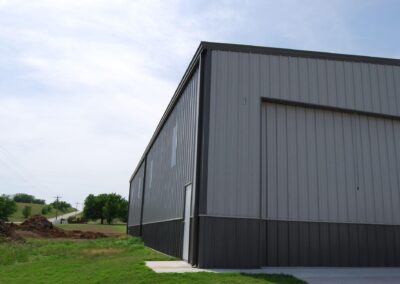 Metal Hangar Tan-Taupe Corner Side View