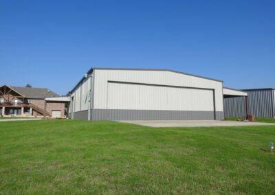 Metal Hangar Tan-Taupe Main Door Closed
