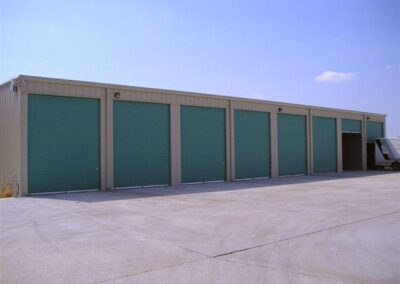 Metal RV Equipment Storage Building Beige-Green