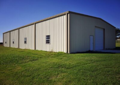 Steel Garage Storage Building Corner Stone-Tan