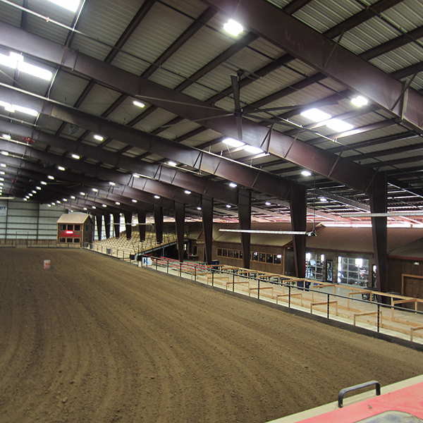 indoor riding arena interior