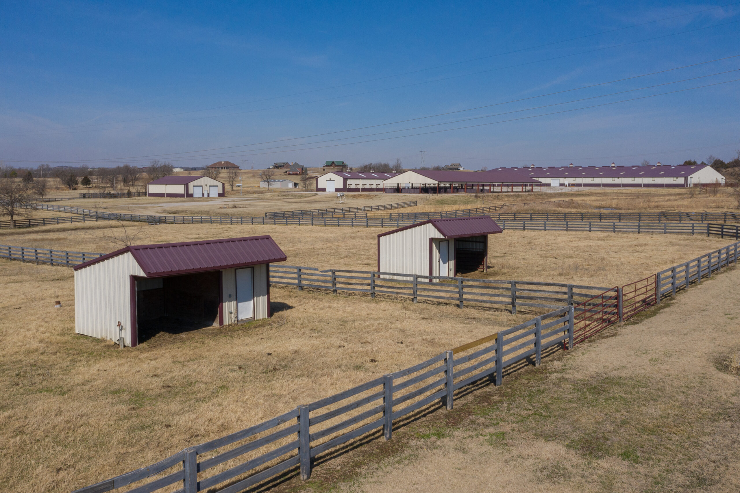 Multiple Metal Agricultural Buildings