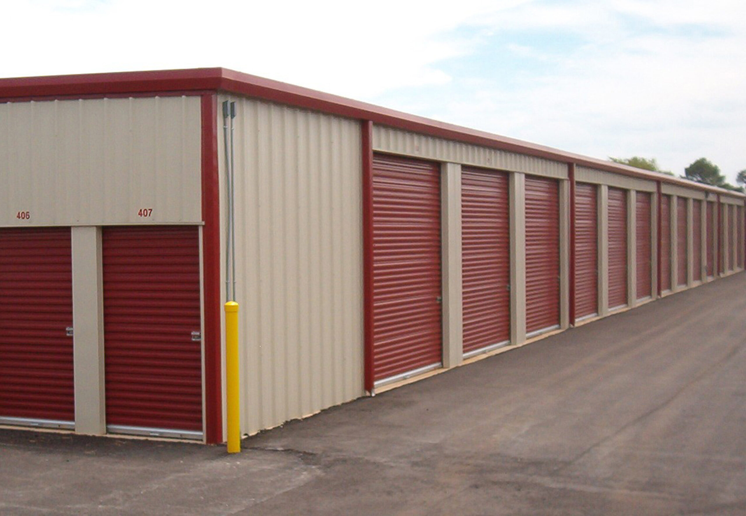 Self storage building kits