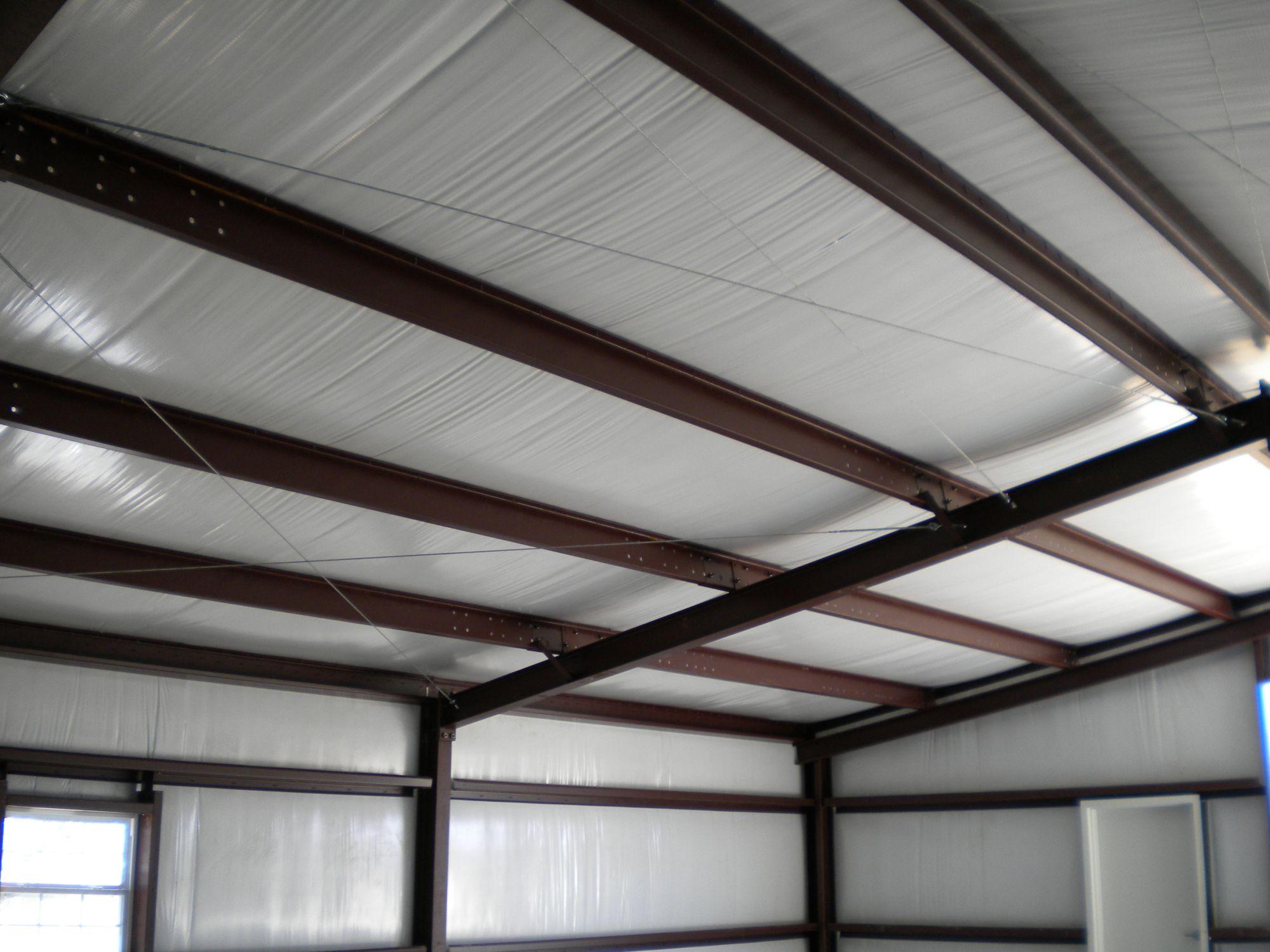 steel barndominium interior framing